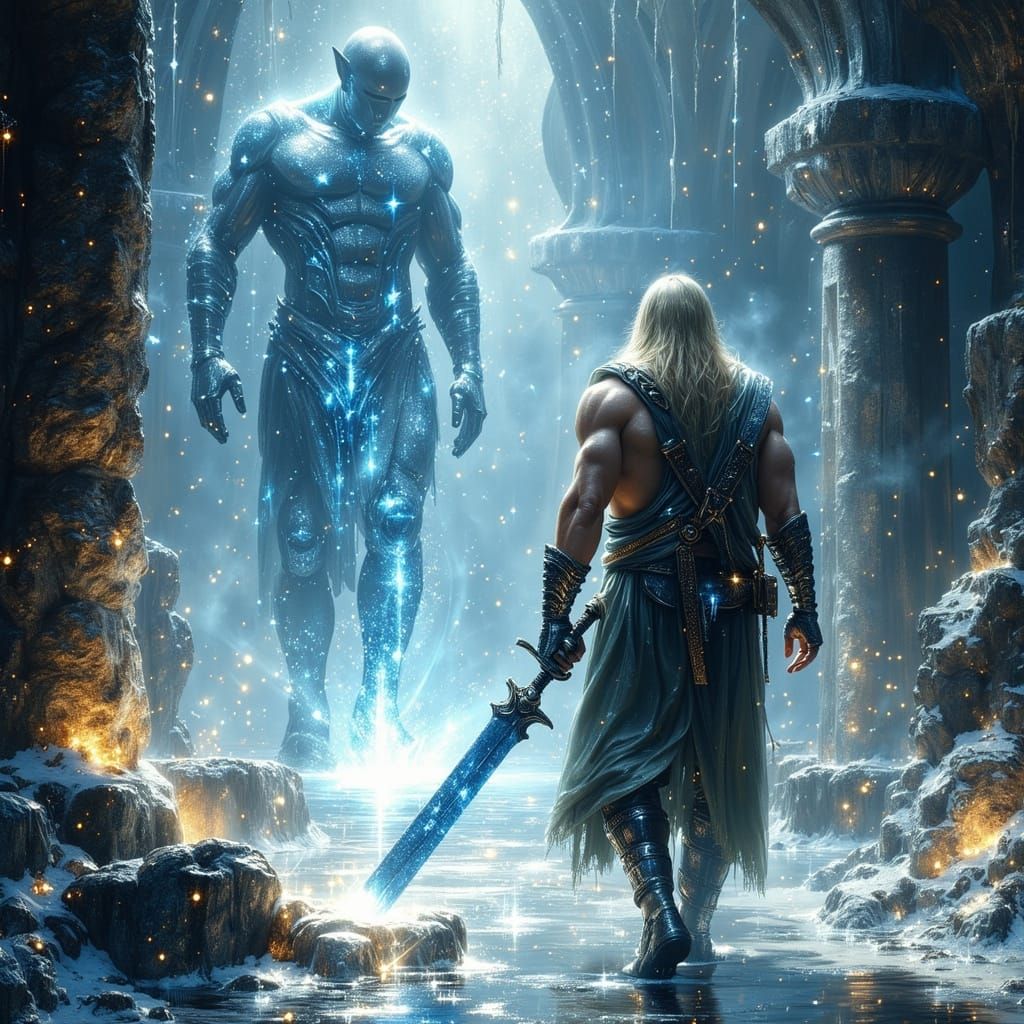 Ethereal Blacksmith Steps into Winter's Chill