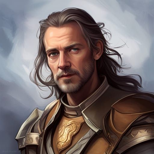 Fitz Chivalry Portrait in Hyperdetailed Digital Art