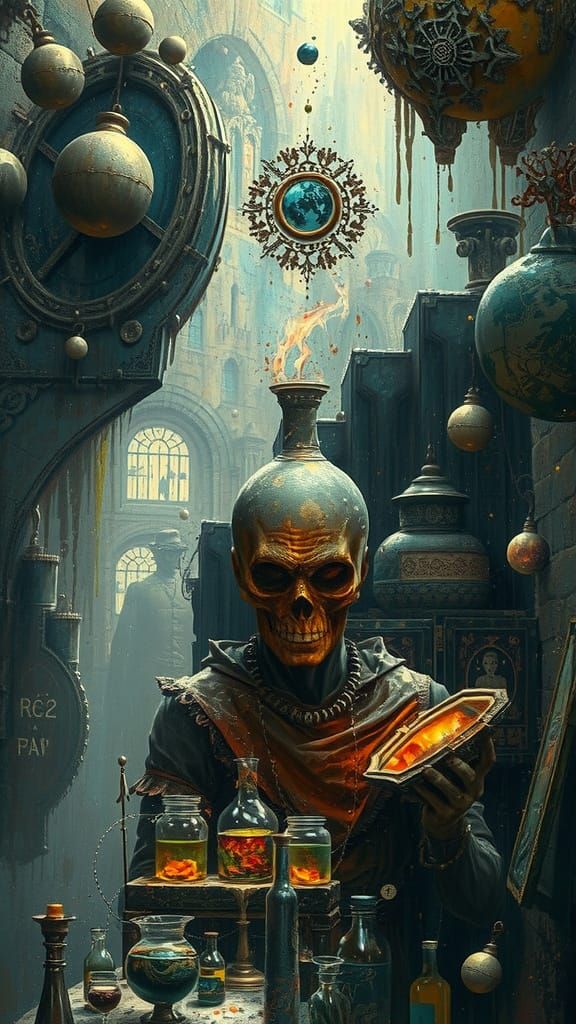 Wandering Alchemist: 3D Art in Impasto Style