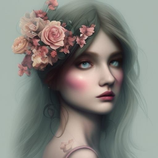 Beautiful Flower Fairy, Detailed Octane Render