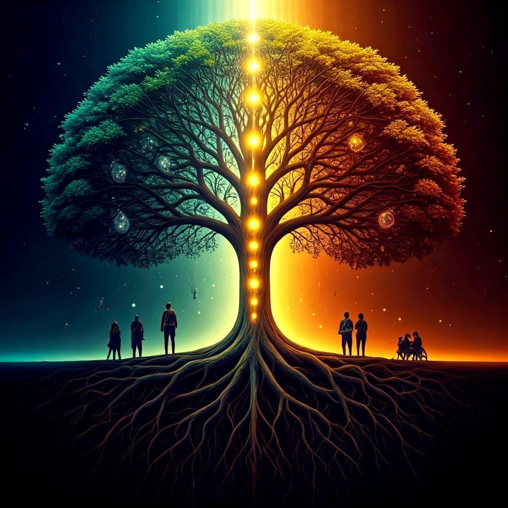 Tree of the Soul: Holographic Cosmic Illustration