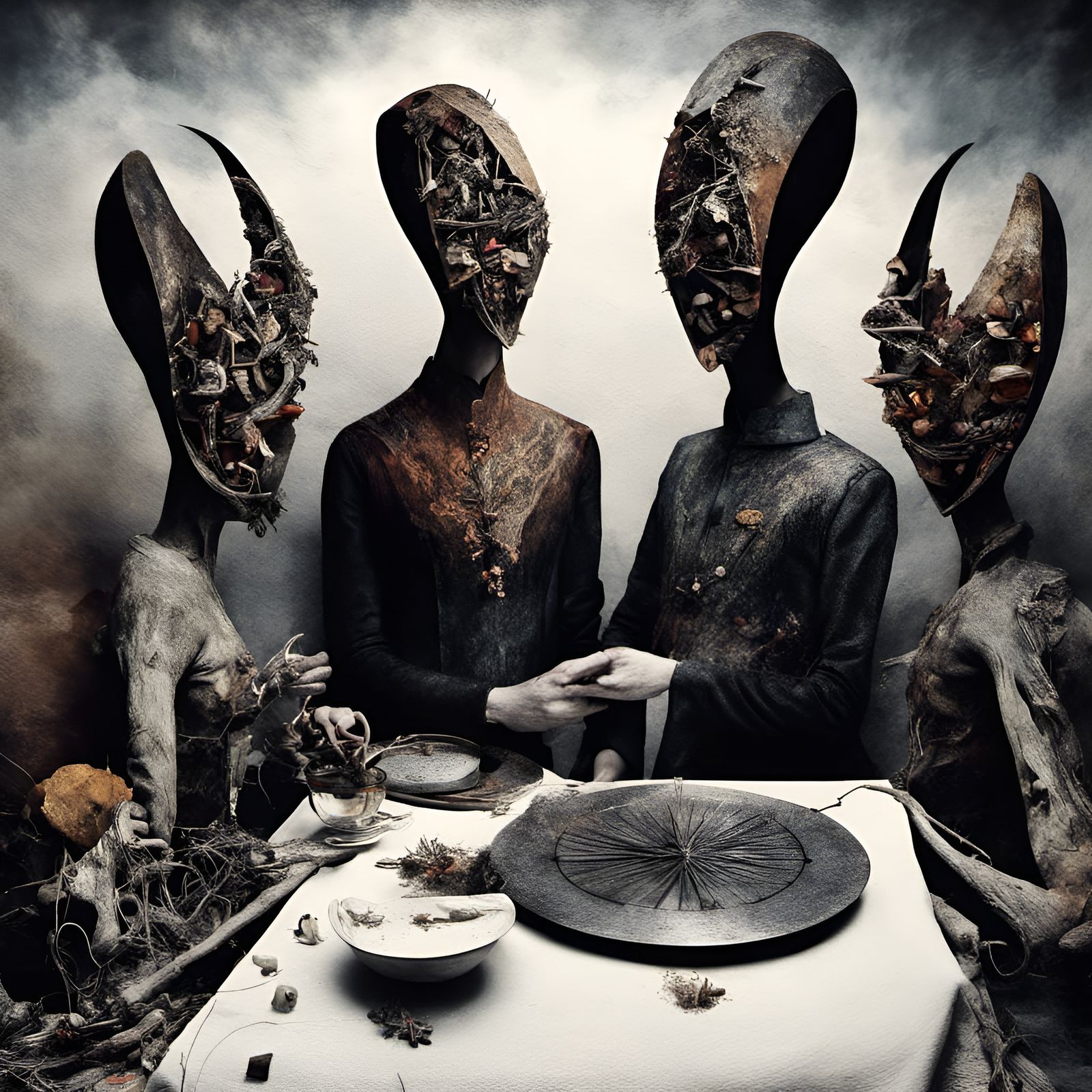 Magical Surrealism with Biological Elements and Dreamy Parti...