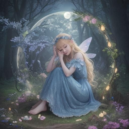 Unicorn Emerges from Magical Forest Portal