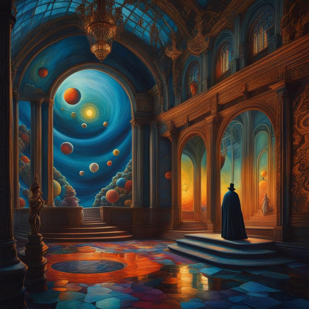 Surrealistic Dreamscape in Deep Color, Magical Realism