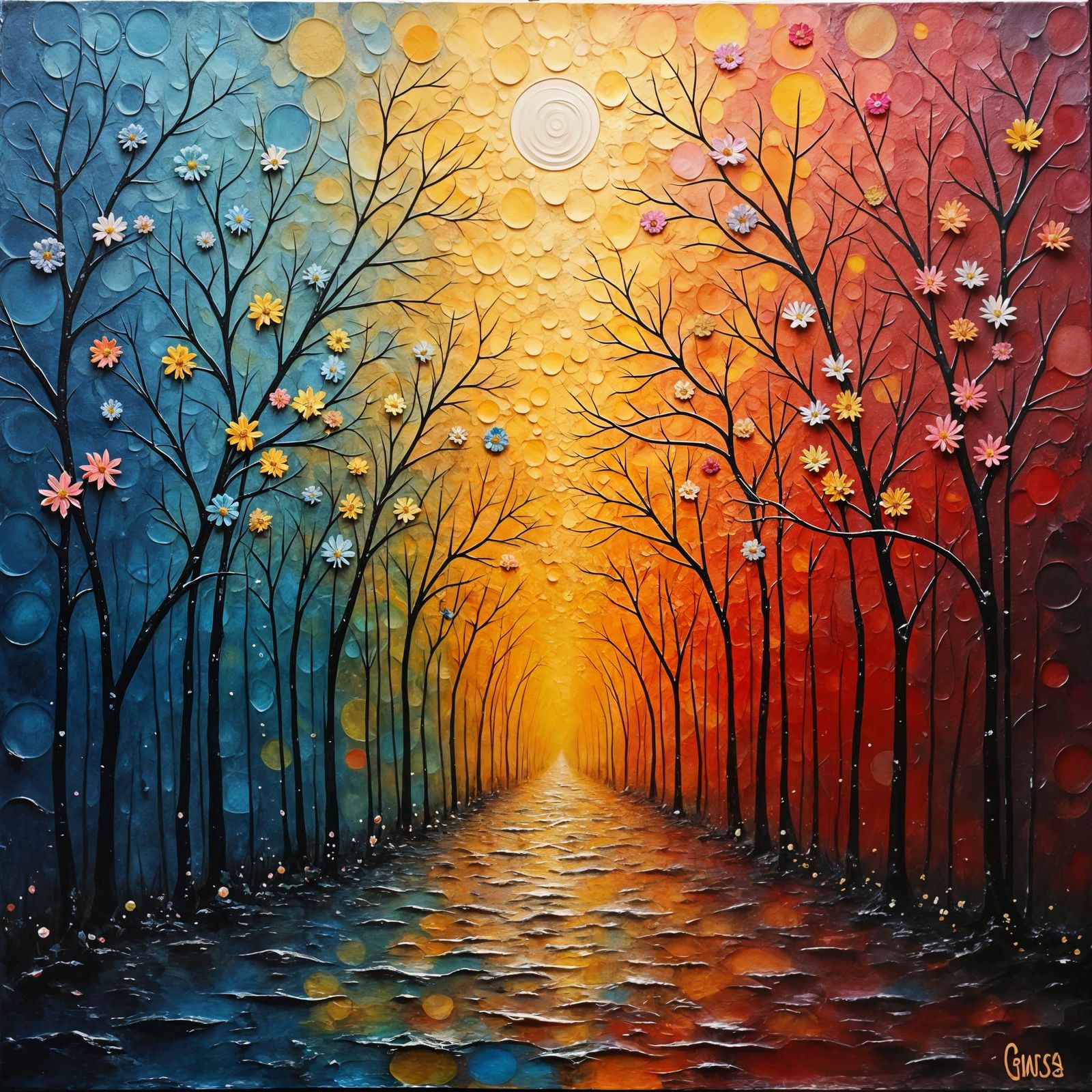 Neo-Impressionist Painting: Saving Prime Elements