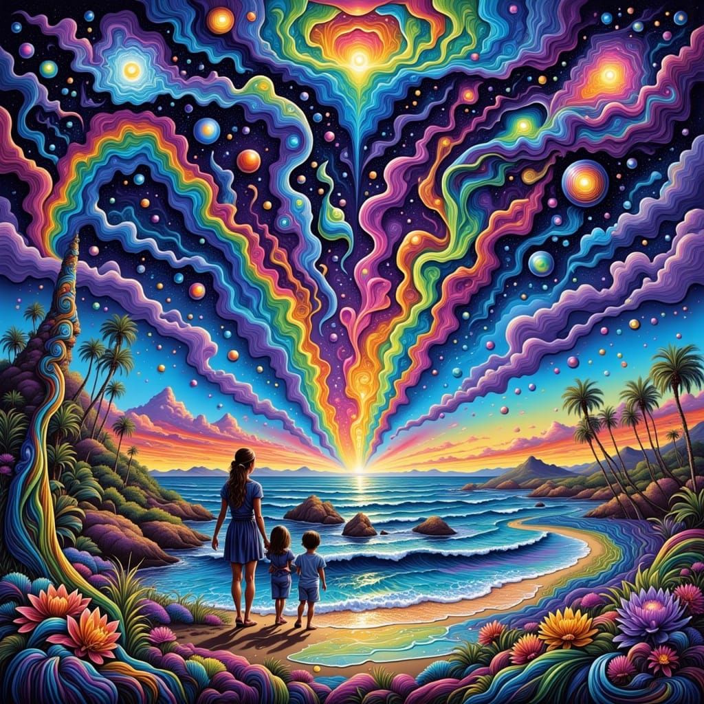 Psychedelic Vertigo Art with Dreamlike Effect