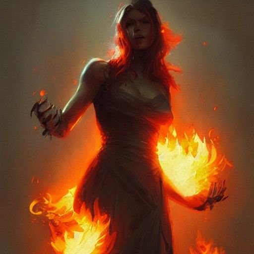 Sinister Burning Plaint Inspired by Dark Fantasy