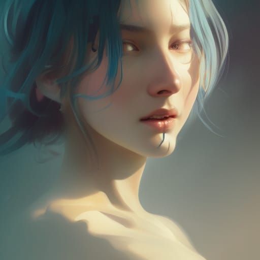 Girl Struggles to Breathe: Hyperdetailed Concept Art