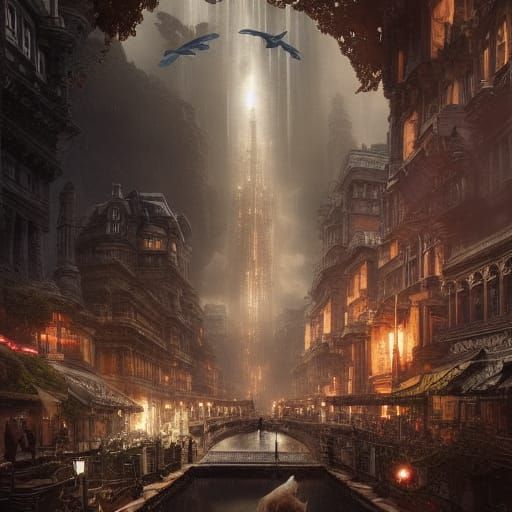 Dramatic Life and Death Digital Matte Painting