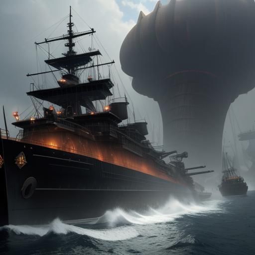 Sinister Colossal Gun in Detailed Matte Painting