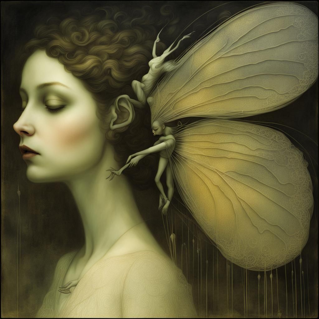 Pixie Woman in Industrial Grunge Shadowplay