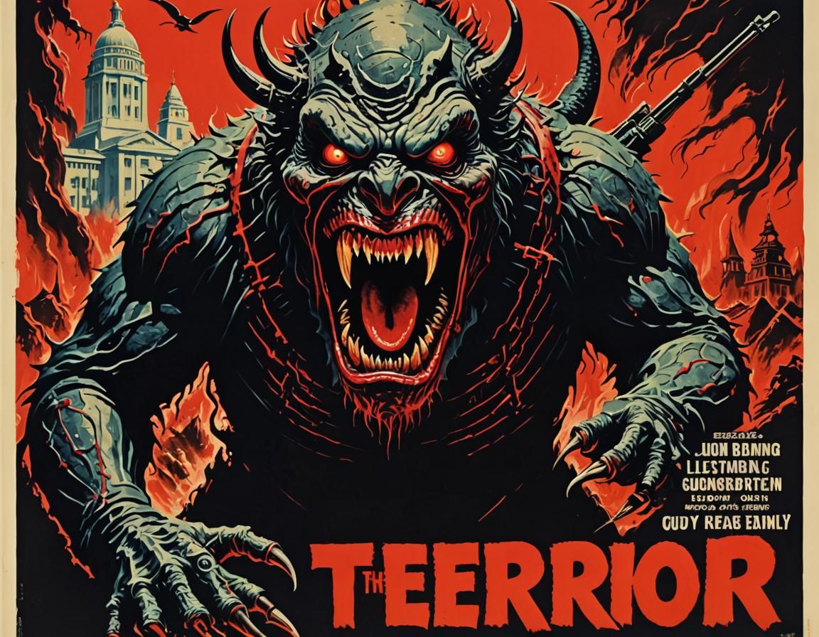 Vintage Monster Movie Poster: "The Terror"