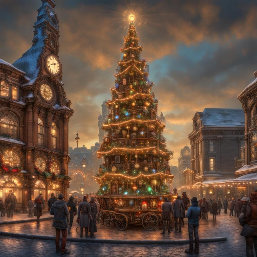 Steampunk Town Square