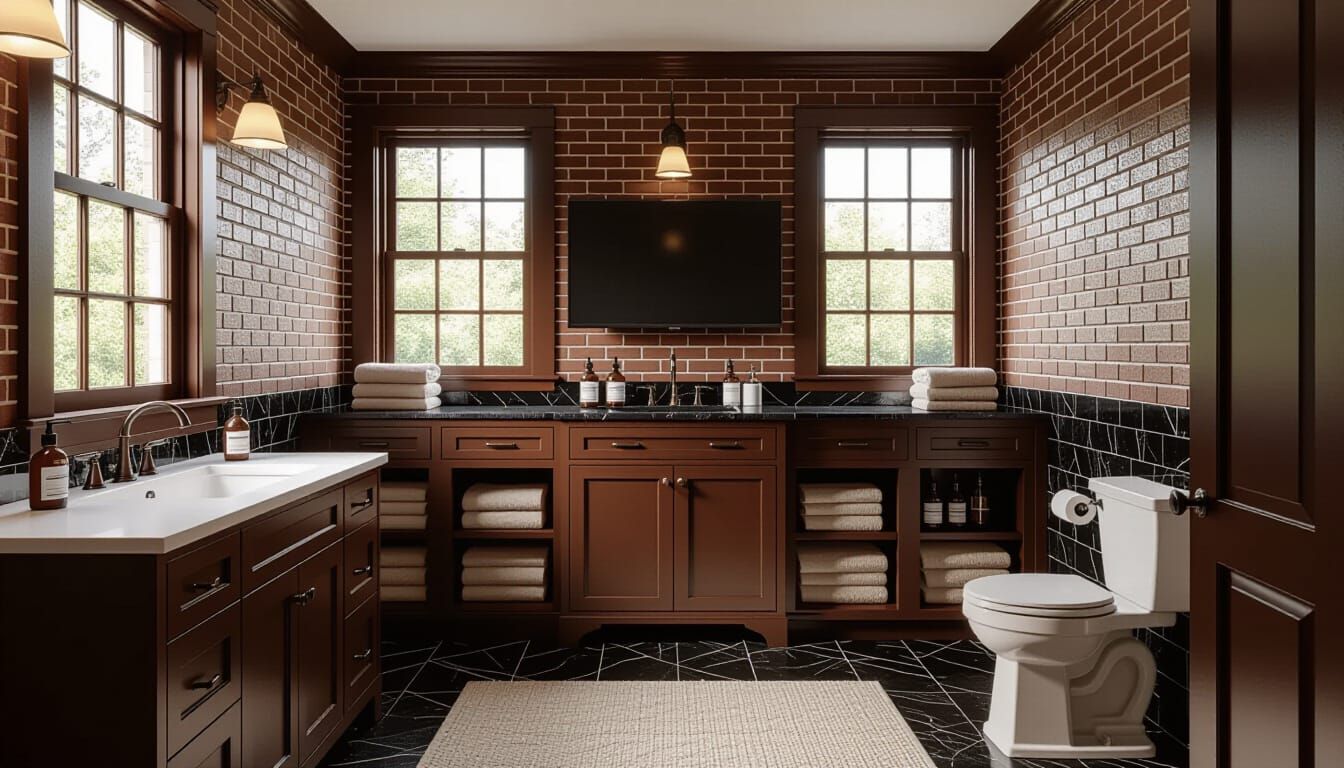 Victorian Bathroom with Modern Touches