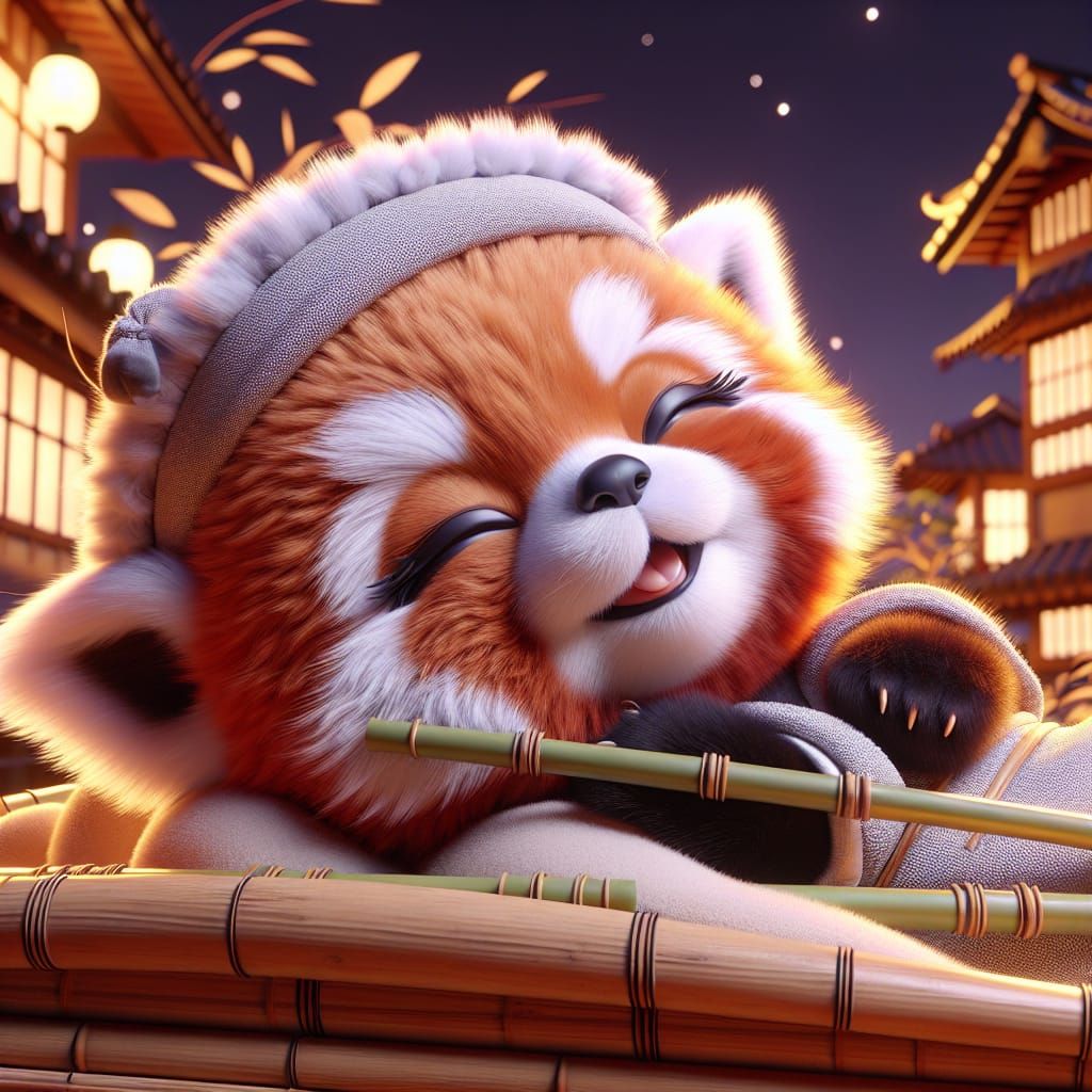 Cutiest Happy Red Panda