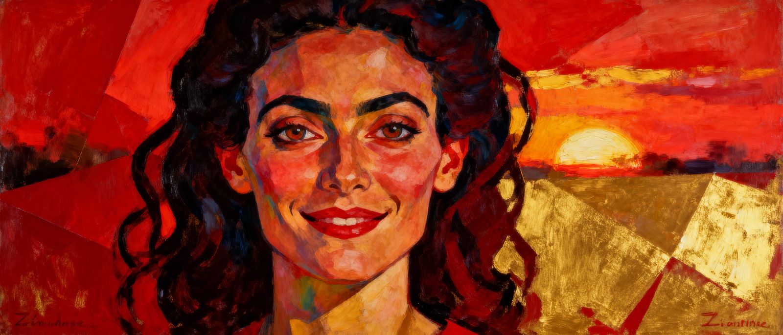 Vibrant Neo-Expressionist Portrait of ZiAnne