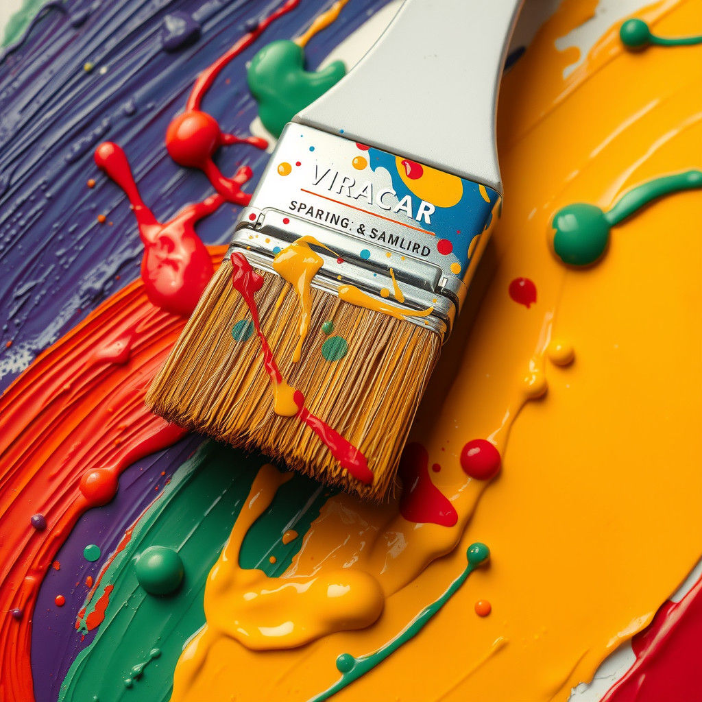 Vibrant Paint Can in Abstract Expressionist Style