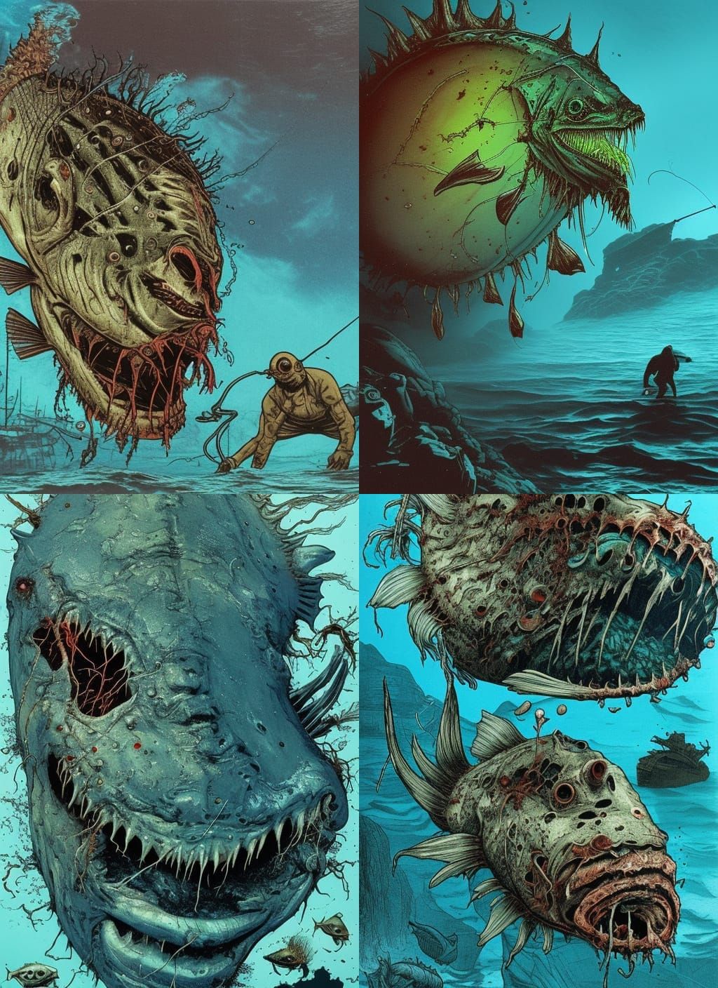 Undead Angler Fish in Polluted Waters