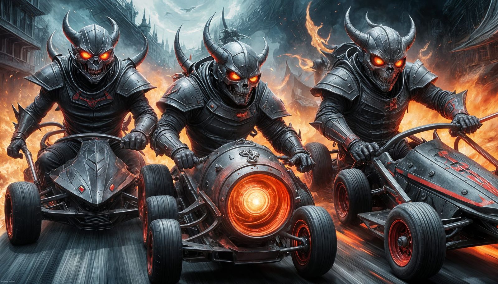 Sinister Dark Racers in Demon Kart 1000