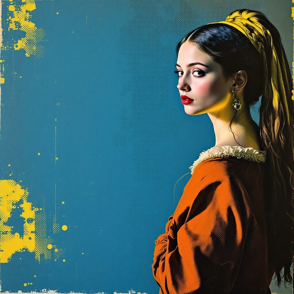 Masterful Light in Pop Art Fusion