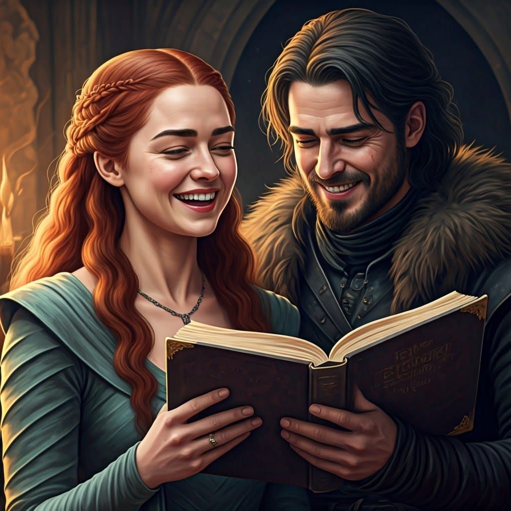 Young Noblewomen Delight in Literature