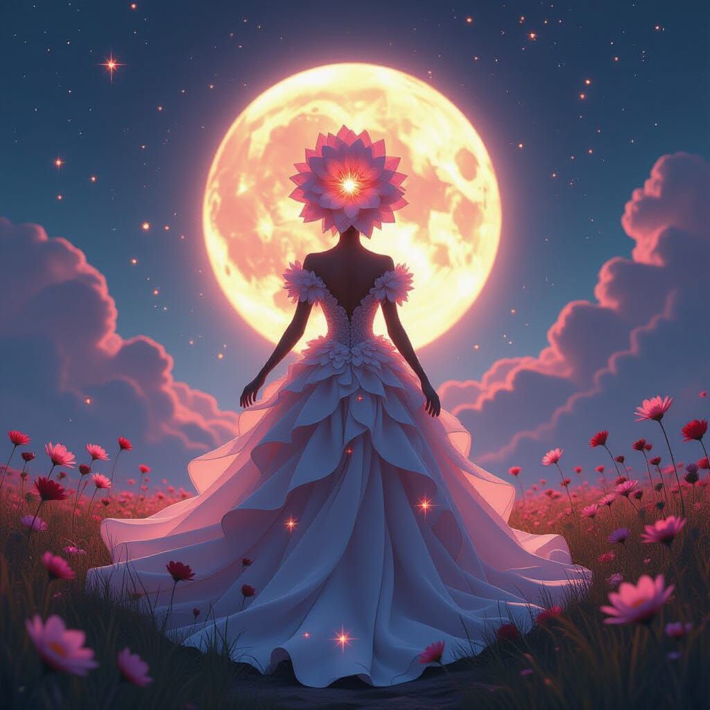 Blooming Eclipse Queen with Alien Flowers