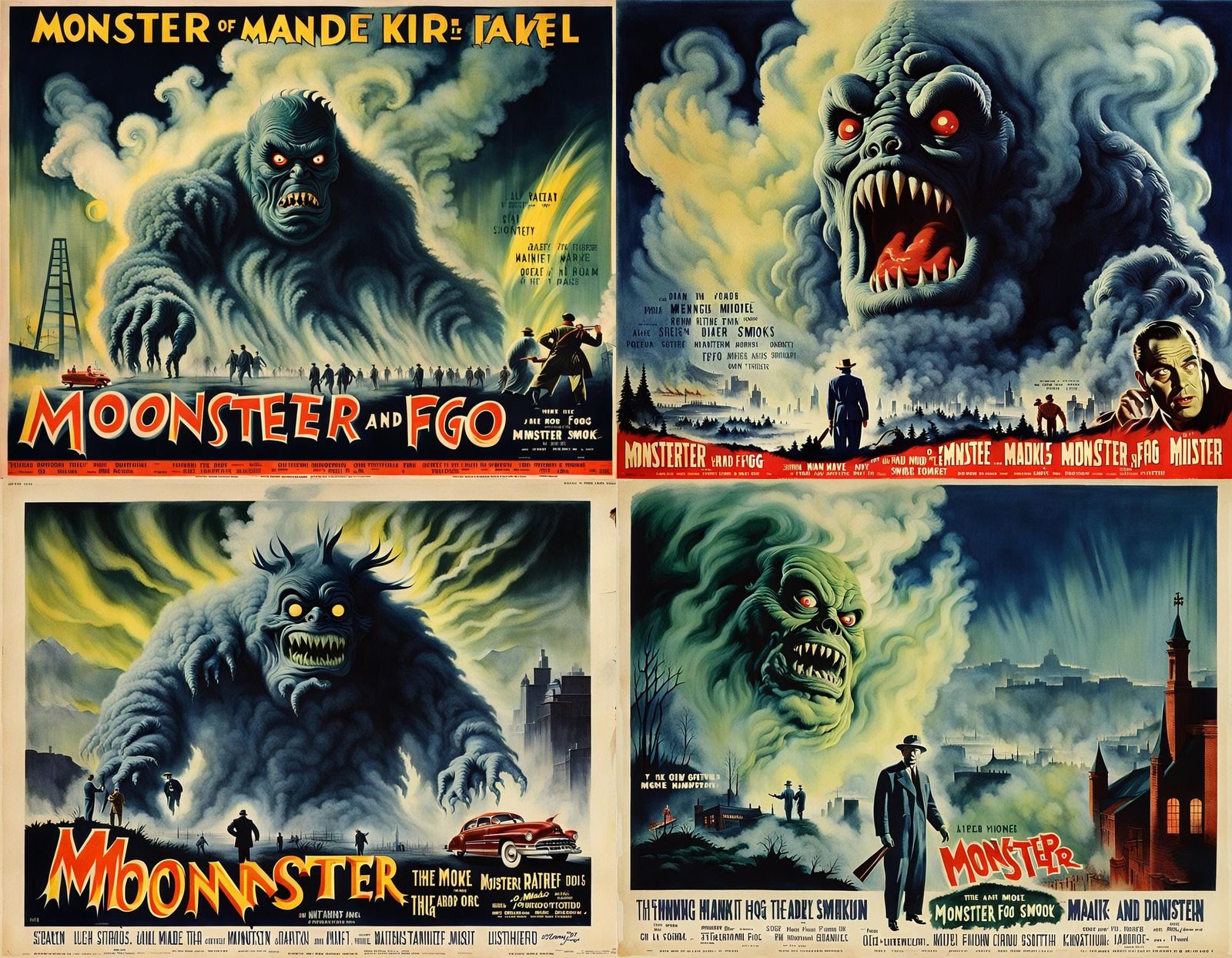 Vintage Movie Poster: Smoke Monster