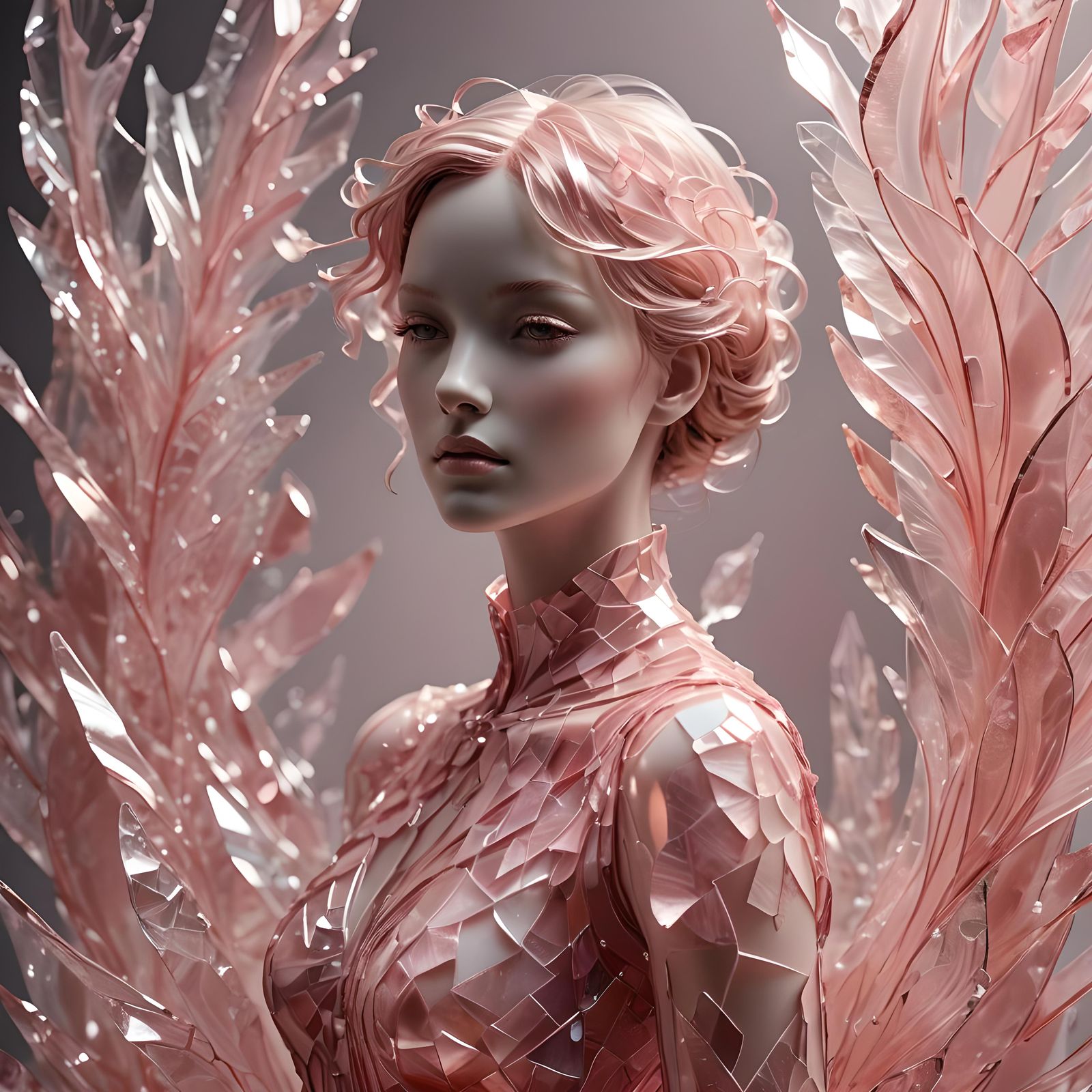 Shattering Pink Glass Woman: A Study in Destruction