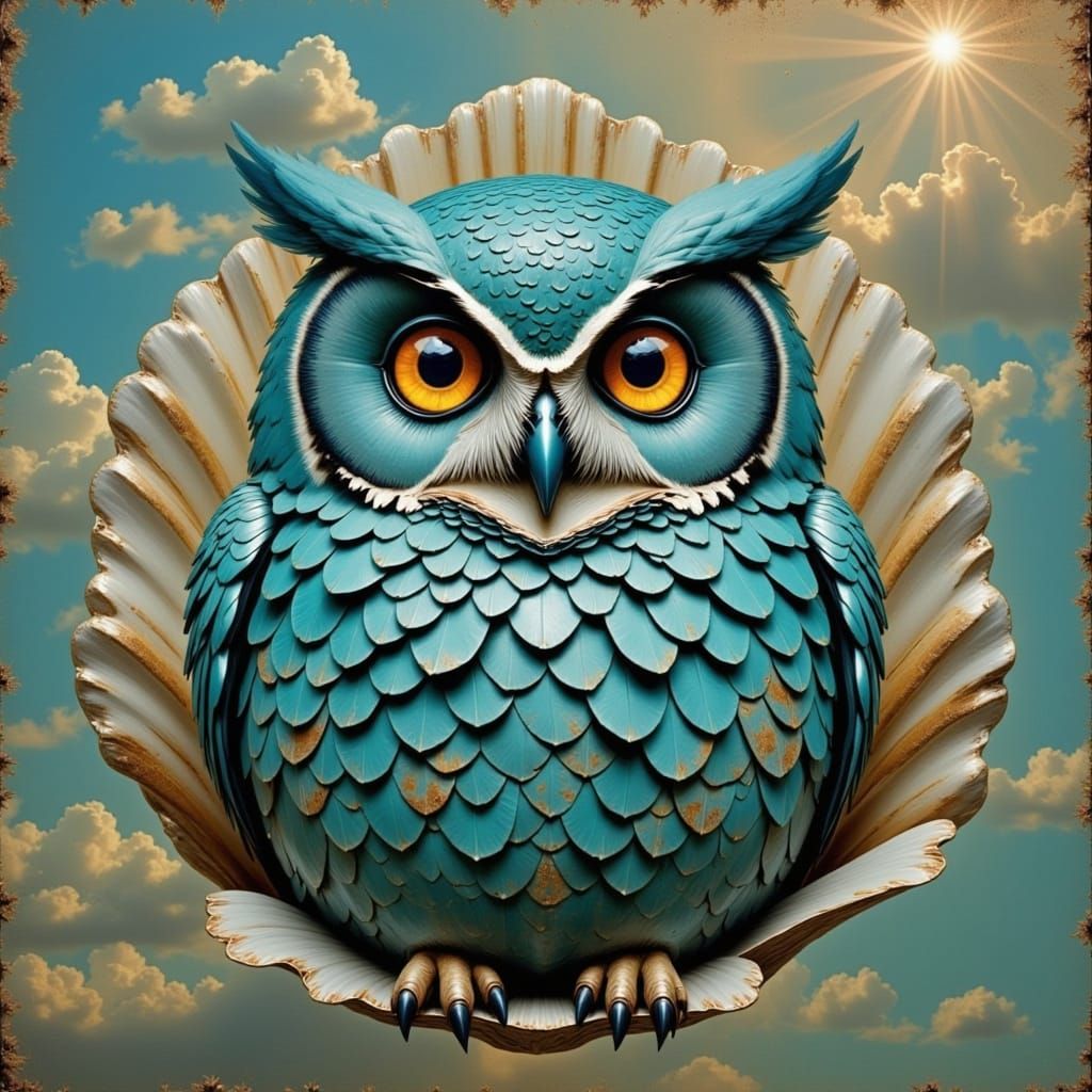 Whimsical Space Odyssey in a Vintage Collage Style