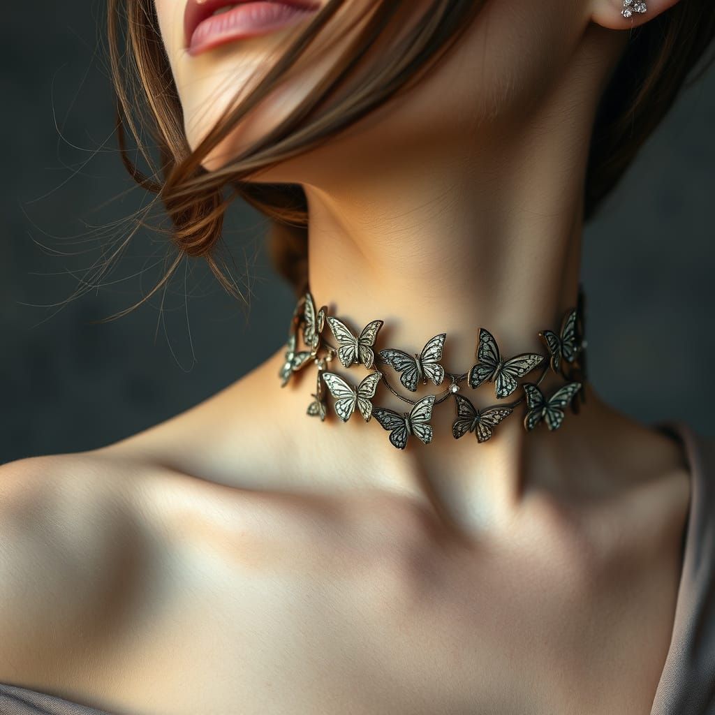 Intricate Architectural Choker in Delicate Metalwork