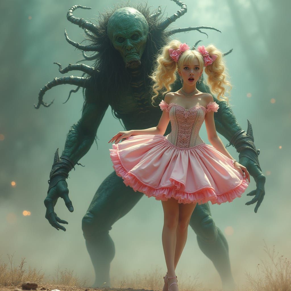 Surreal Princess Captivity in Dark Fantasy