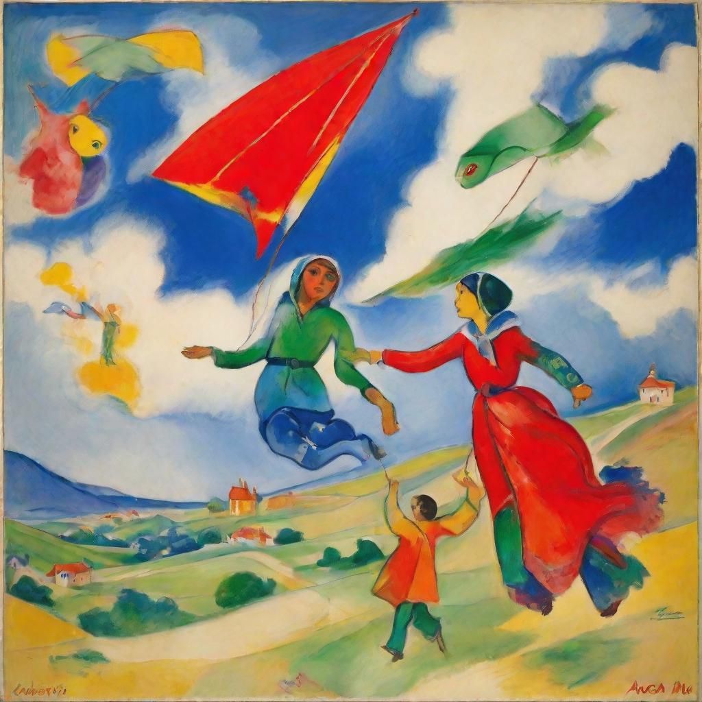 Whimsical Kites Soar Beyond the Clouds