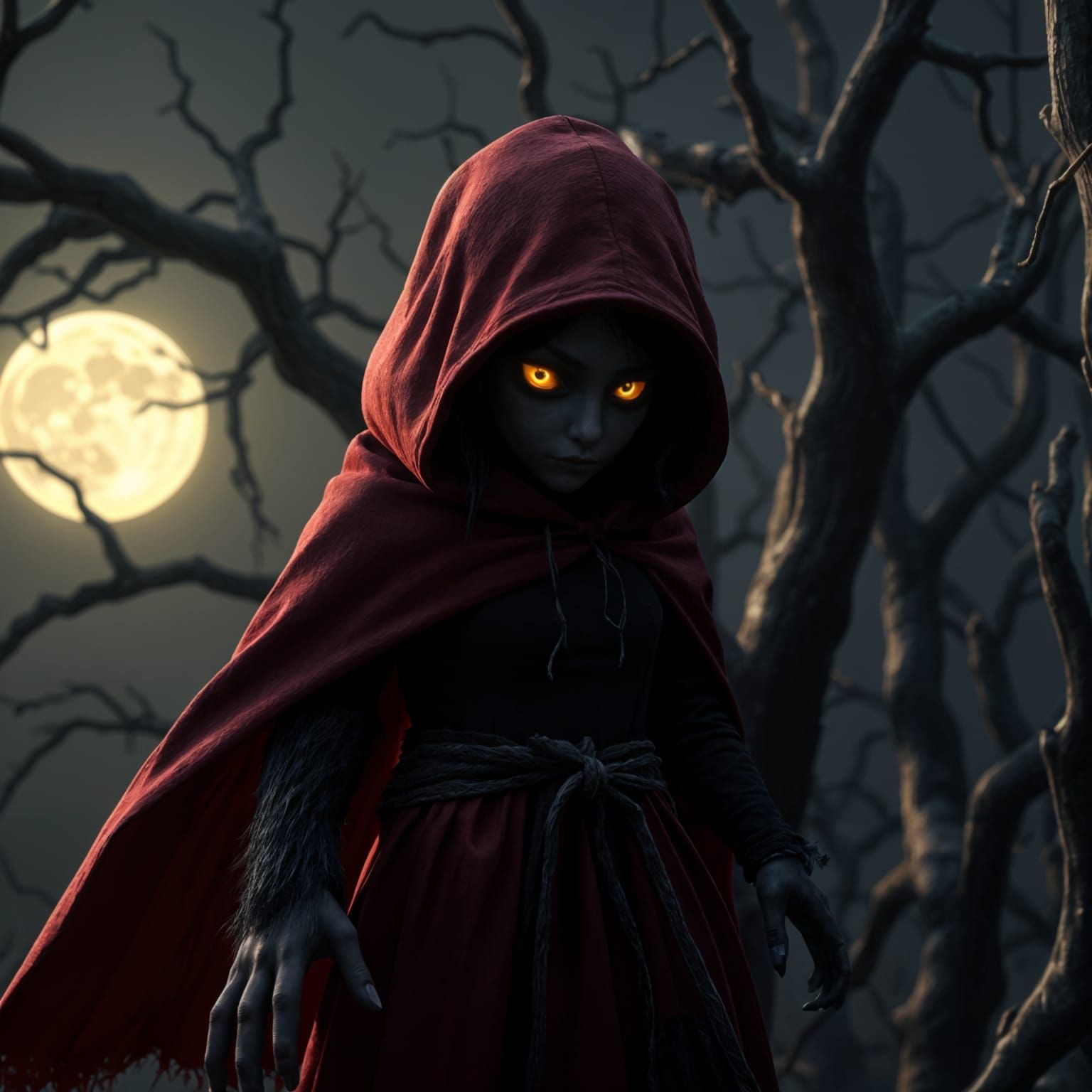 Little Red Riding Hood's Werewolf Transformation