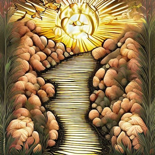 Cartoon Microbes Ride Hair Follicle Roller Coaster