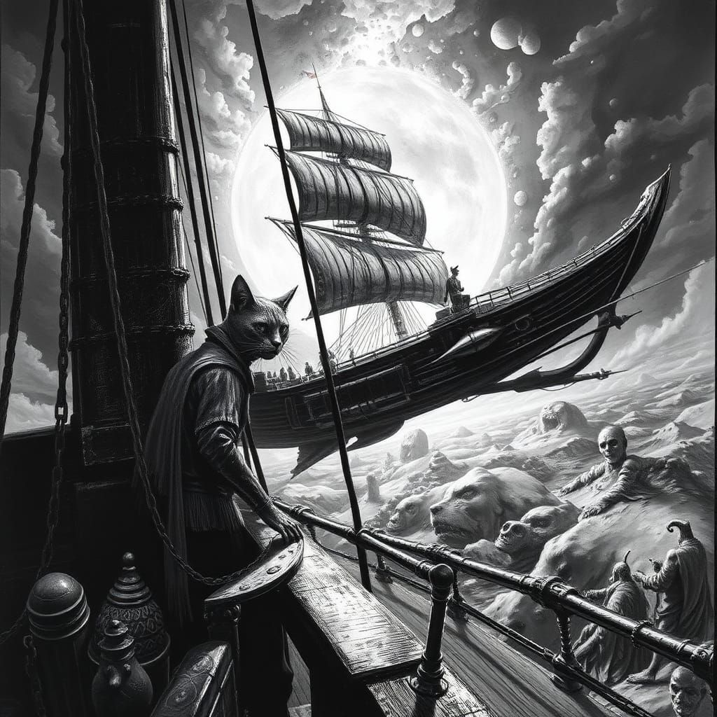 Grimalkin Skyship Captain