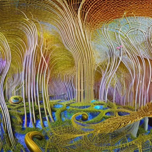 Fairytale Simulation: Floating Figures in a Dreamscape