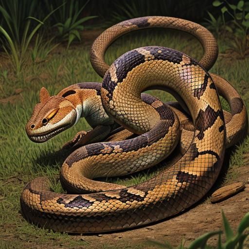 Cottonmouth vs Copperhead: A Deadly Snake Fight