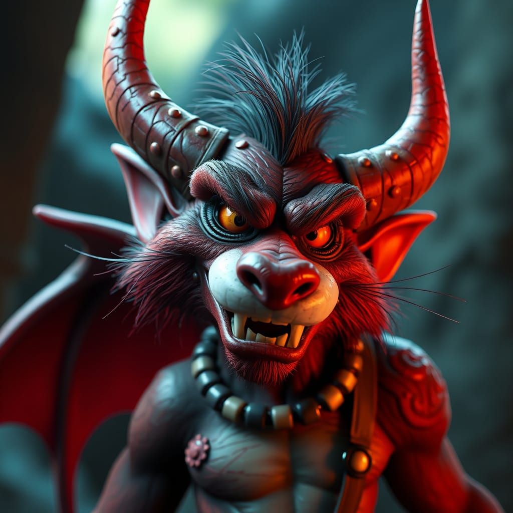 Realistic Tasmanian Devil Devil Costume Art