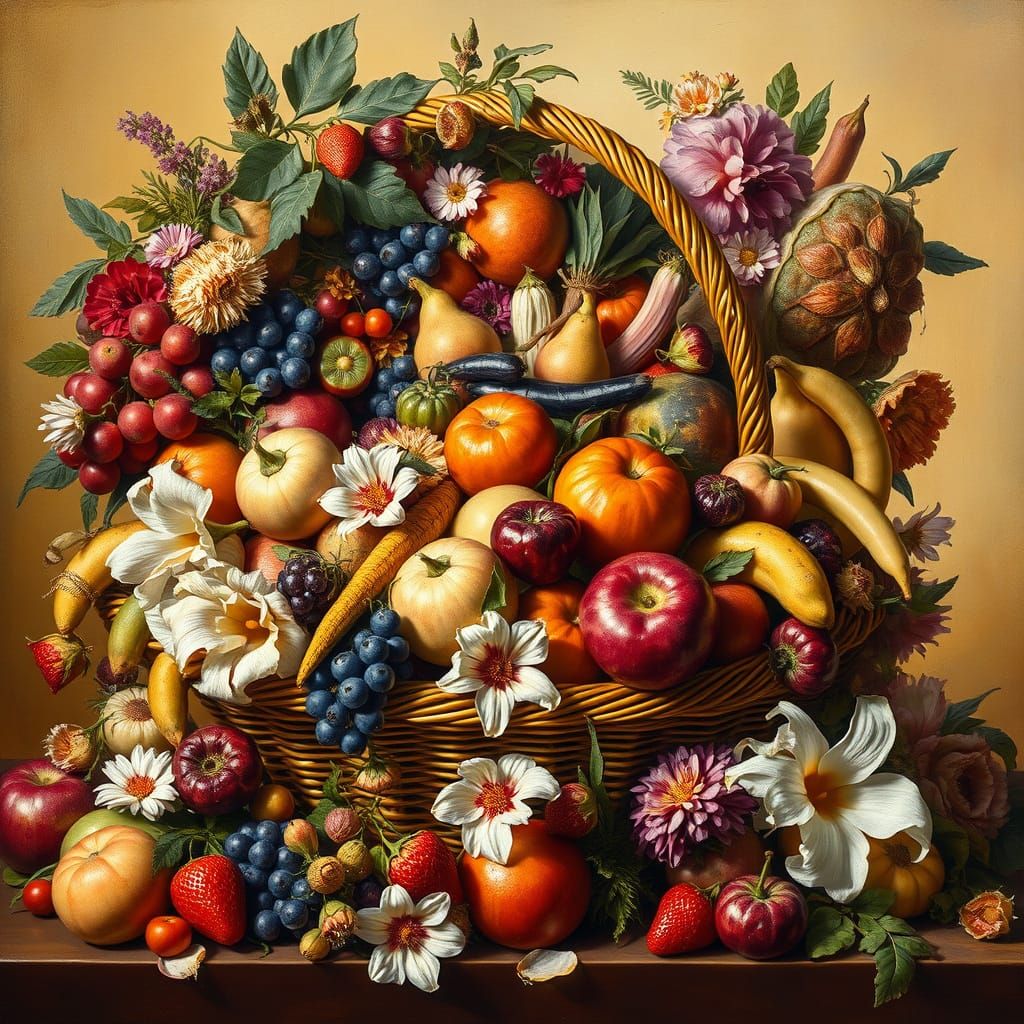 Vibrant Still-Life in Luxurious Style