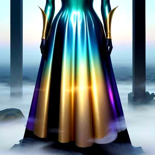 Mysterious Figure in Dreamlike Surrealist Landscape