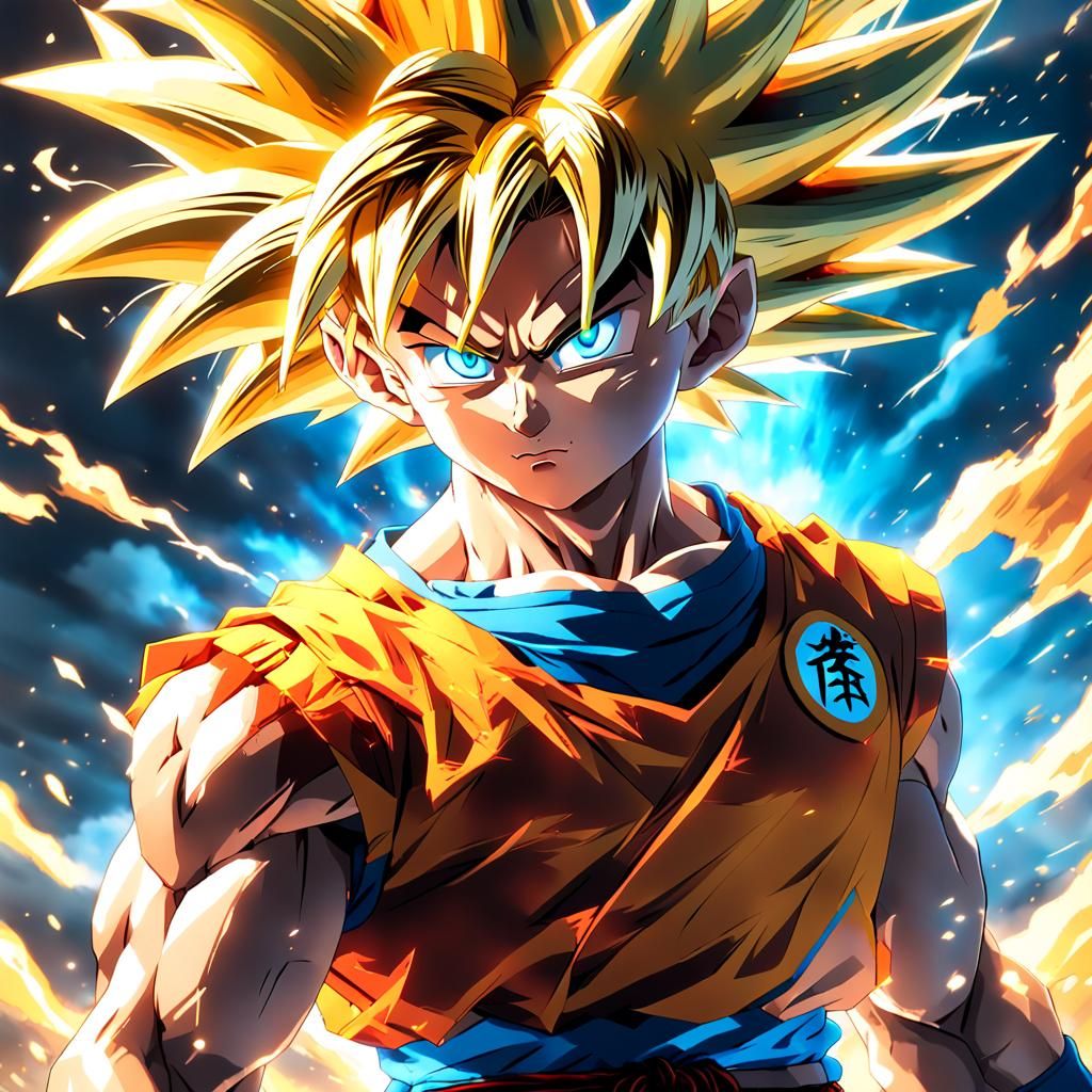 Goku God Stage: Hyper-Realistic 3D Anime Art