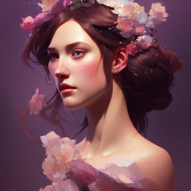 Detailed Portrait of a Beautiful Princess