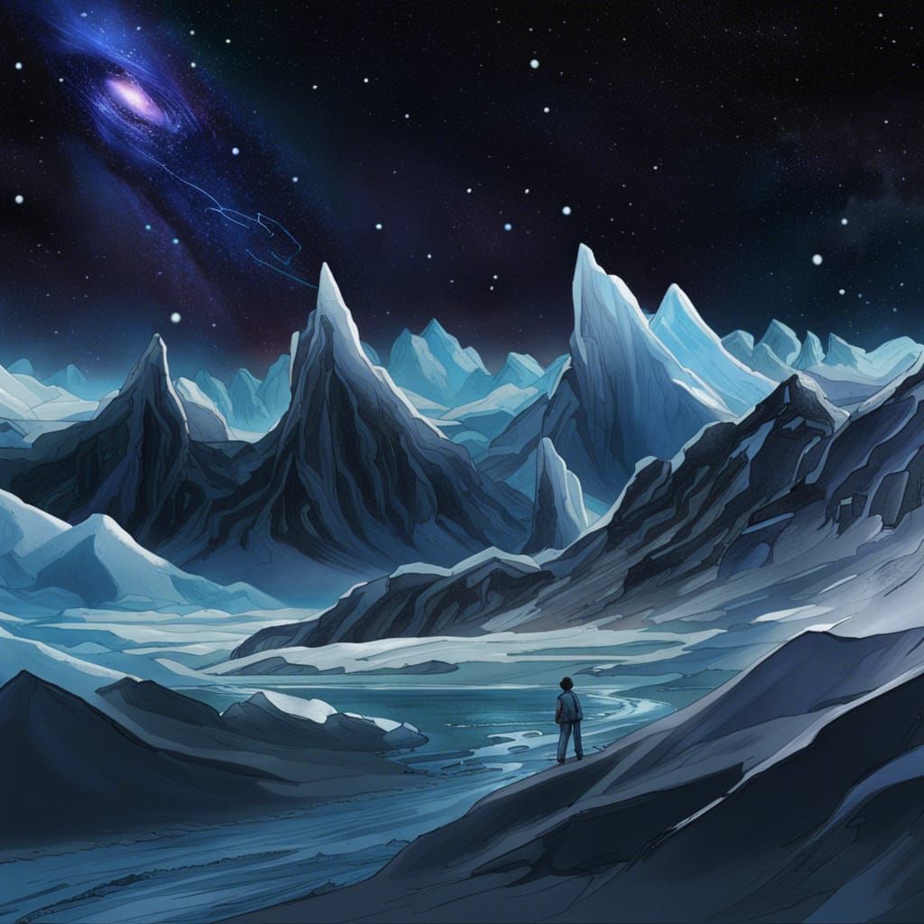 Supermassive Black Hole Devouring Stars and Glaciers