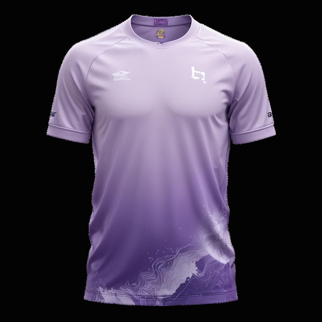 Purple Jersey with Topographic Design and Umbra Effect
