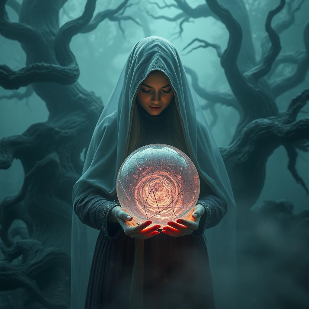 Mystical Woman Unleashes Ethereal Energy