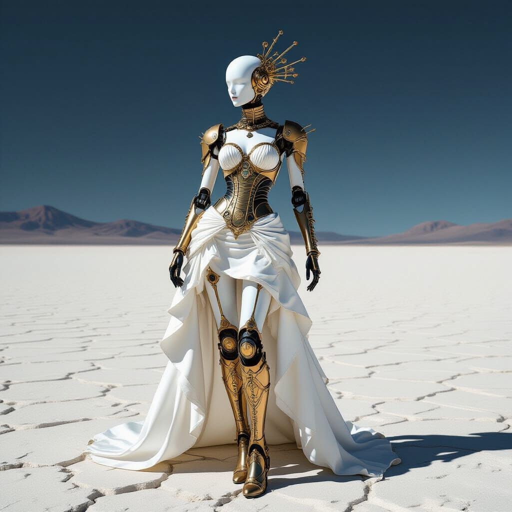 A steampunk mannequin