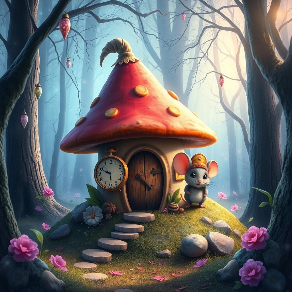Enchanted Forest: Mouse Adventurer in Fantasycore Style