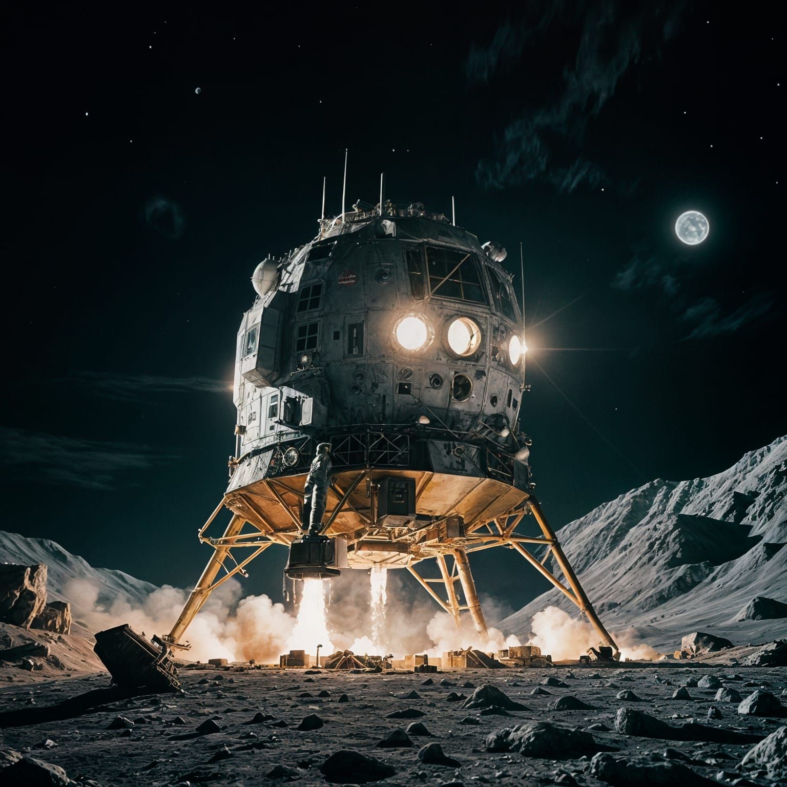 Apollo 13 Lunar Landing Cinematic Masterpiece