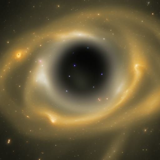 Galactic Supercluster Around Big Bang Black Hole