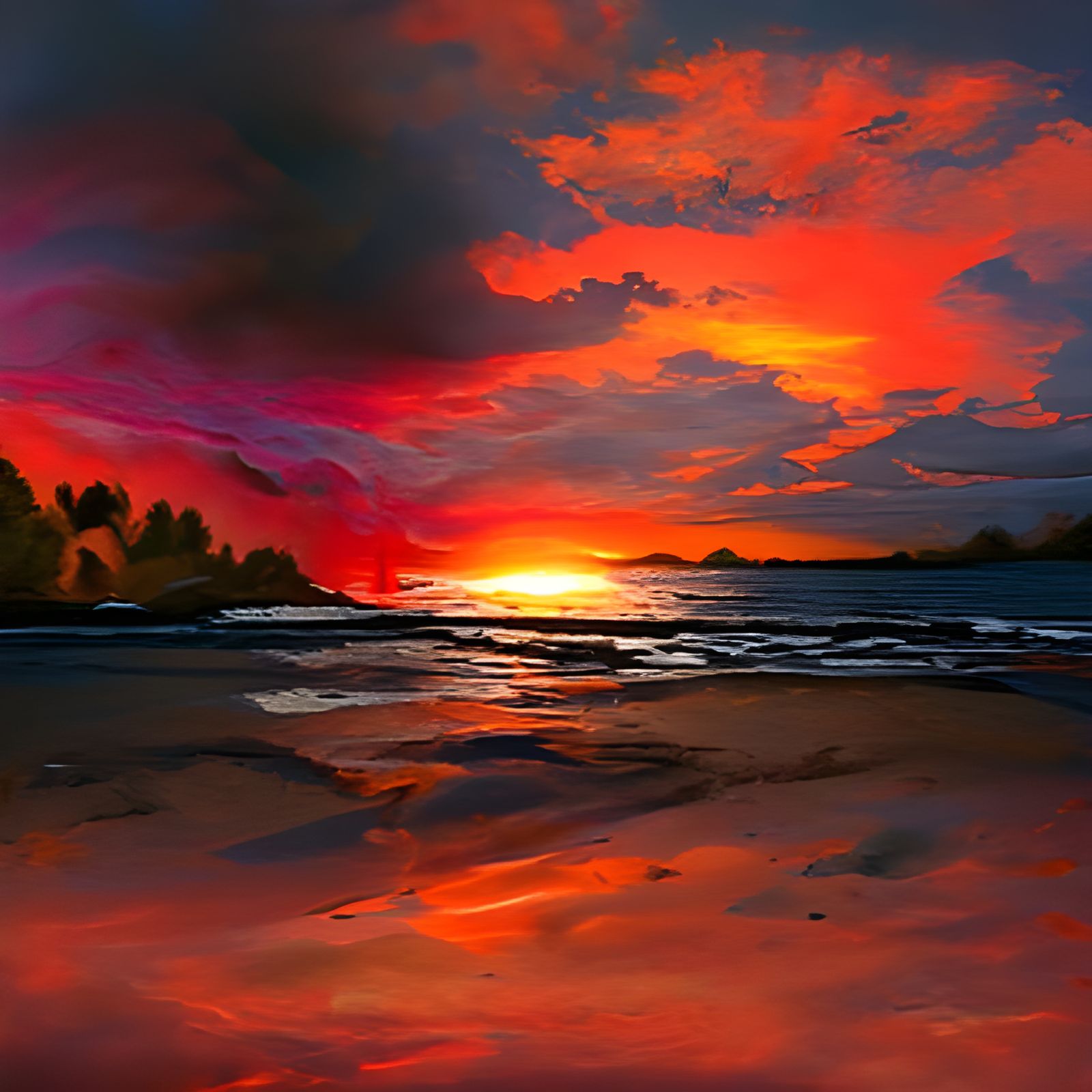 beach sunset